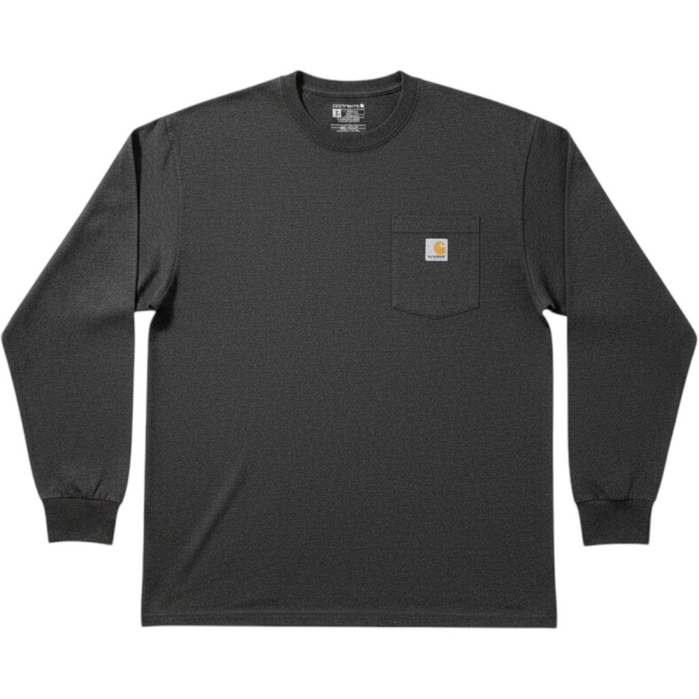 Carhartt Long Sleeve Pocket T-Shirt XL Tall Gray‎ Loose Fit TK0126-M Workwear